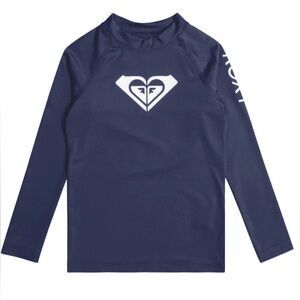 NWT Roxy Whole Heated Long Sleeve Rash Guard Size 10 (Girls)